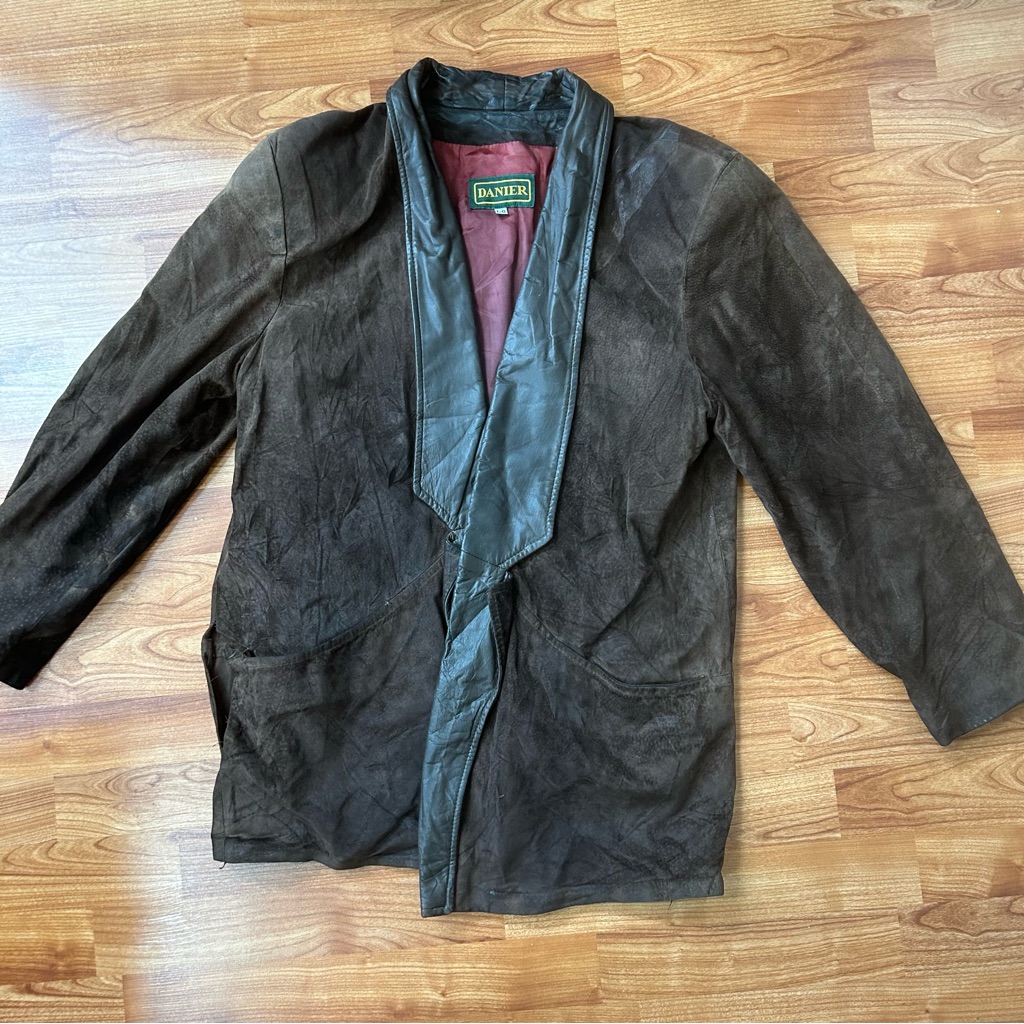 415 Leather Suede Jacket Poor Condition
